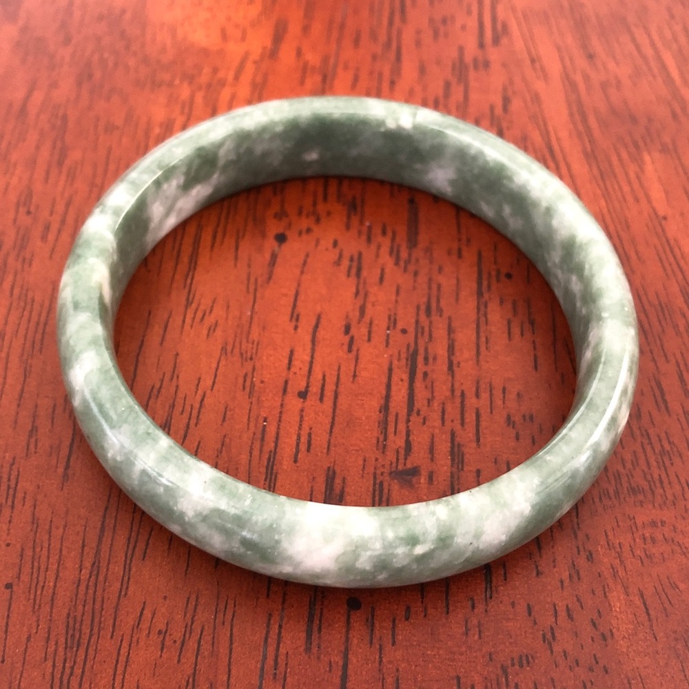 Estate Jade Bangle Bracelet